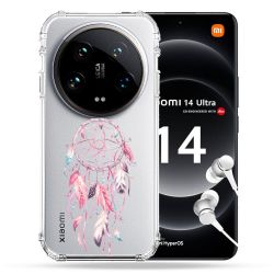 Coque Renforcée Transparente Pour Xiaomi 14 Ultra Attrape Reve Rose