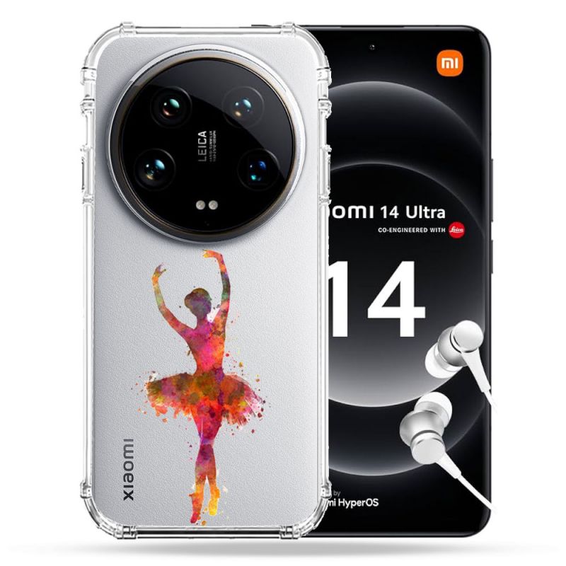 Coque Renforcée Transparente Pour Xiaomi 14 Ultra Danseuse etoile