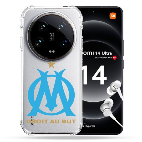 Coque Renforcée Transparente Pour Xiaomi 14 Ultra Foot Olympique Marseille OM