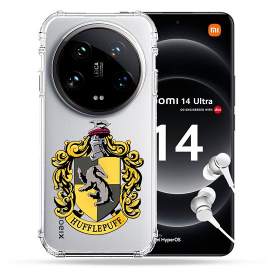 Coque Renforcée Transparente Pour Xiaomi 14 Ultra Harry Potter Hufflepuff