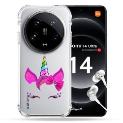 Coque Renforcée Transparente Pour Xiaomi 14 Ultra Licorne Paillette