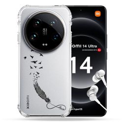 Coque Renforcée Transparente Pour Xiaomi 14 Ultra Plume Infini