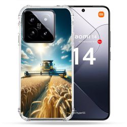 Coque Renforcée Pour Xiaomi 14 Agriculture Moissonneuse Blé