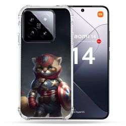 Coque Renforcée Pour Xiaomi 14 Animal Chat America