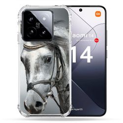 Coque Renforcée Pour Xiaomi 14 Animal Cheval Blanc