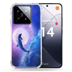 Coque Renforcée Pour Xiaomi 14 Animal Dauphin Vague