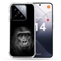 Coque Renforcée Pour Xiaomi 14 Animal Gorille Noir