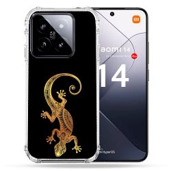 Coque Renforcée Pour Xiaomi 14 Animal Lezard Noir