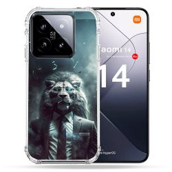 Coque Renforcée Pour Xiaomi 14 Animal Lion Business