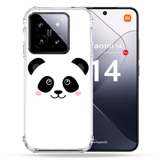 Coque Renforcée Pour Xiaomi 14 Animal Panda Blanc