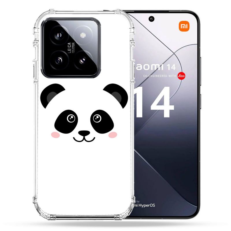 Coque Renforcée Pour Xiaomi 14 Animal Panda Blanc