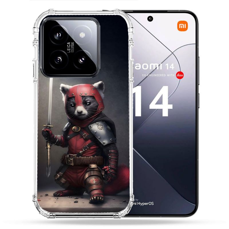 Coque Renforcée Pour Xiaomi 14 Animal Raton Samouraï