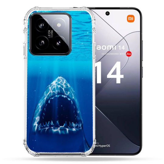 Coque Renforcée Pour Xiaomi 14 Animal Requin Dent