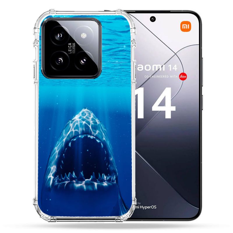 Coque Renforcée Pour Xiaomi 14 Animal Requin Dent