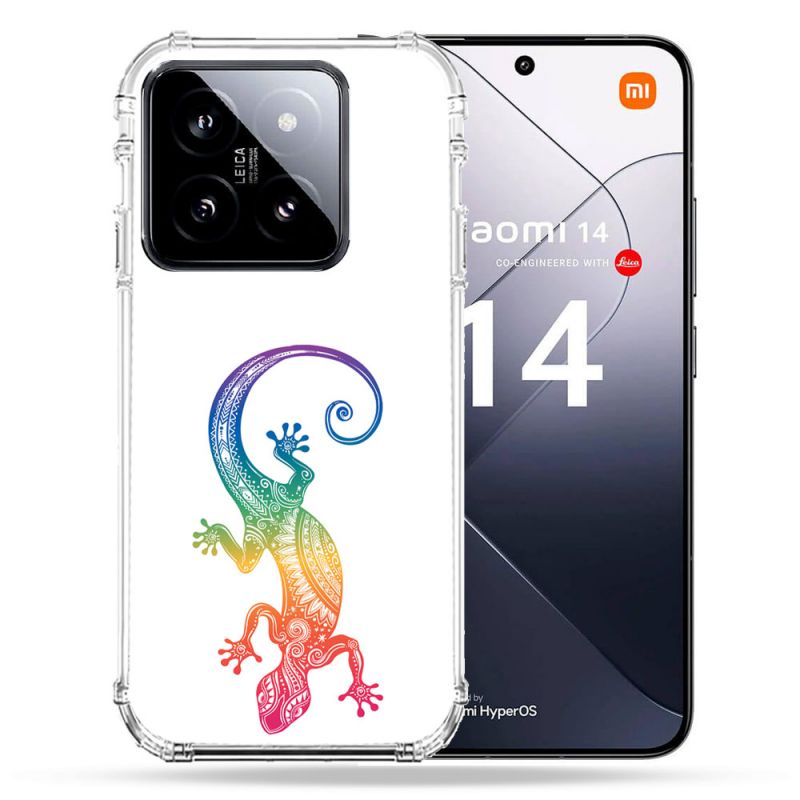 Coque Renforcée Pour Xiaomi 14 Animal Salamandre Color