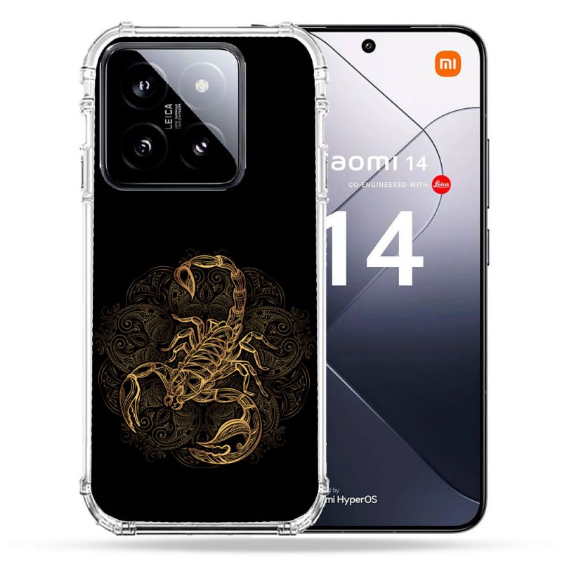 Coque Renforcée Pour Xiaomi 14 Animal Scorpion Fresque