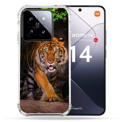 Coque Renforcée Pour Xiaomi 14 Animal Tigre Jungle