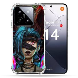 Coque Renforcée Pour Xiaomi 14 Arcane Jinx Bleu