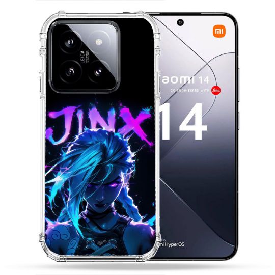 Coque Renforcée Pour Xiaomi 14 Arcane Jinx Night