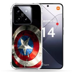 Coque Renforcée Pour Xiaomi 14 Captain America Bouclier
