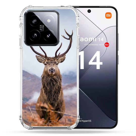 Coque Renforcée Pour Xiaomi 14 Chasse Chevreuil Montagne