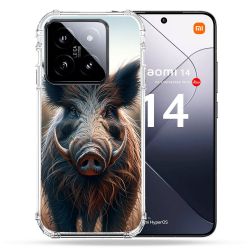 Coque Renforcée Pour Xiaomi 14 Chasse Sanglier Attaque