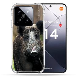 Coque Renforcée Pour Xiaomi 14 Chasse Sanglier bois