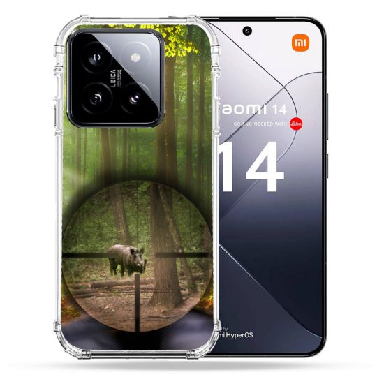 Coque Renforcée Pour Xiaomi 14 Chasse Sanglier Viseur