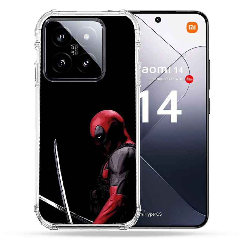 Coque Renforcée Pour Xiaomi 14 Deadpool Epee