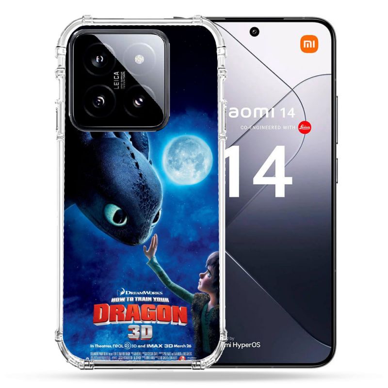 Coque Renforcée Pour Xiaomi 14 Dragons Affiche