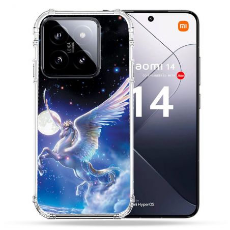 Coque Renforcée Pour Xiaomi 14 Fantastique Licorne Céleste