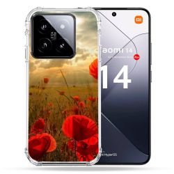 Coque Renforcée Pour Xiaomi 14 Fleur Coquelicot