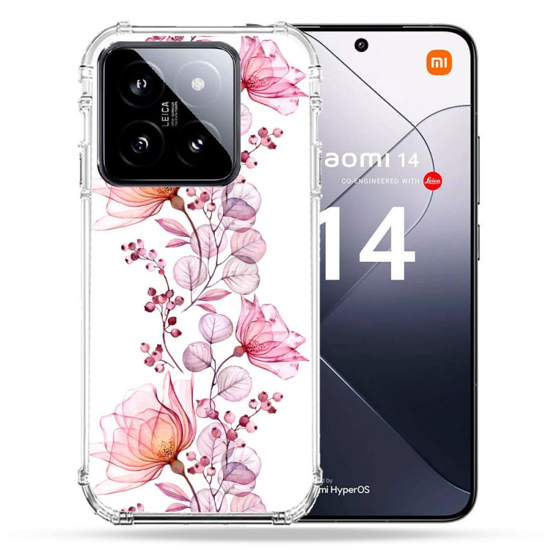 Coque Renforcée Pour Xiaomi 14 Fleur Eclosion