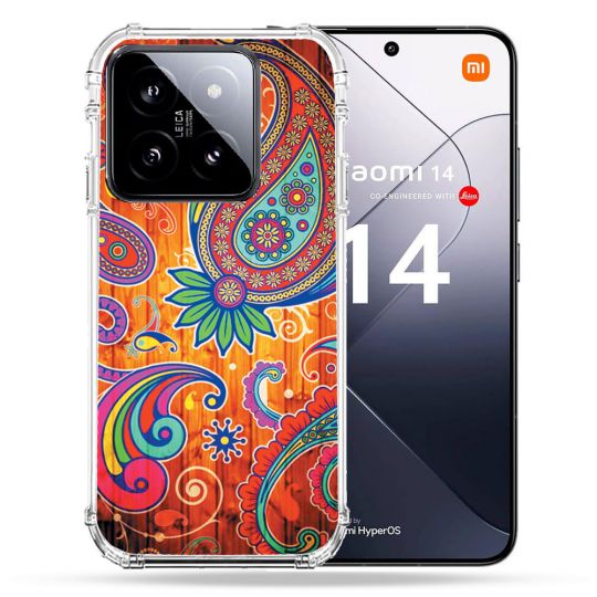 Coque Renforcée Pour Xiaomi 14 Fleur Psychedelic