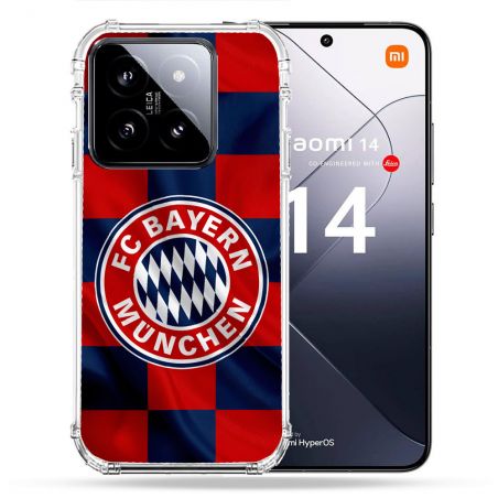 Coque Renforcée Pour Xiaomi 14 Foot Bayern Munich Carreaux