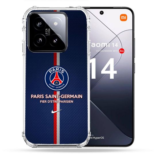 Coque Renforcée Pour Xiaomi 14 Foot PSG Fier