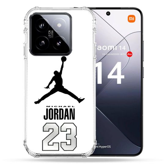 Coque Renforcée Pour Xiaomi 14 Jordan 23 Blanc