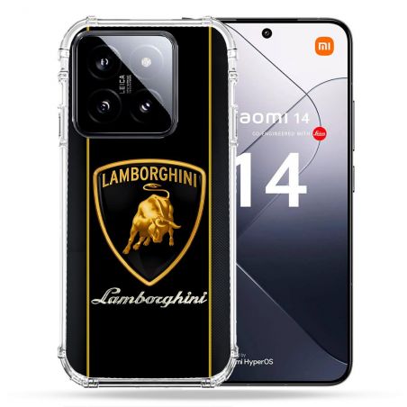 Coque Renforcée Pour Xiaomi 14 Lamborghini Carbone