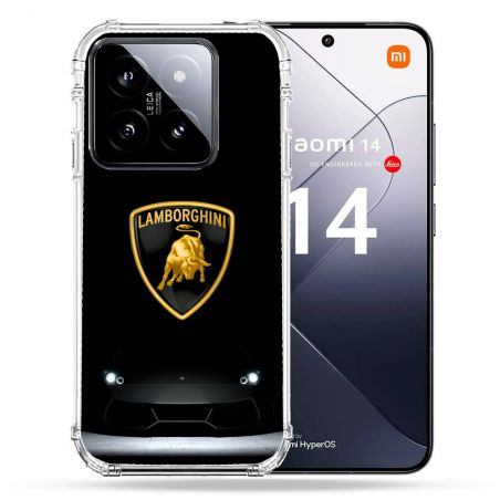 Coque Renforcée Pour Xiaomi 14 Lamborghini Noir