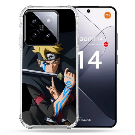 Coque Renforcée Pour Xiaomi 14 Manga Boruto Tatouage