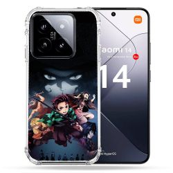 Coque Renforcée Pour Xiaomi 14 Manga Demon Slayer Noir