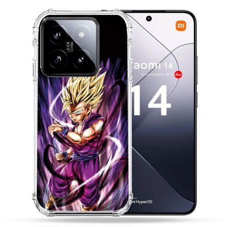 Coque Renforcée Pour Xiaomi 14 Manga Dragon Ball Sangohan Violet