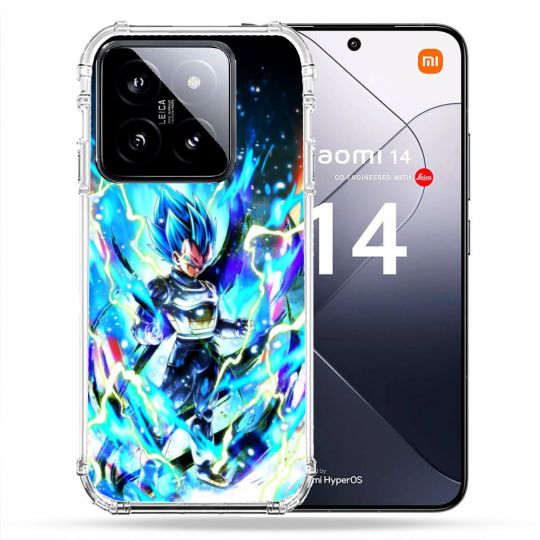 Coque Renforcée Pour Xiaomi 14 Manga Dragon Ball Vegeta Bleu