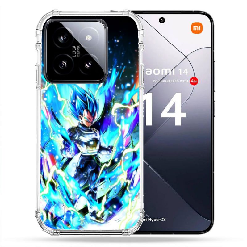 Coque Renforcée Pour Xiaomi 14 Manga Dragon Ball Vegeta Bleu