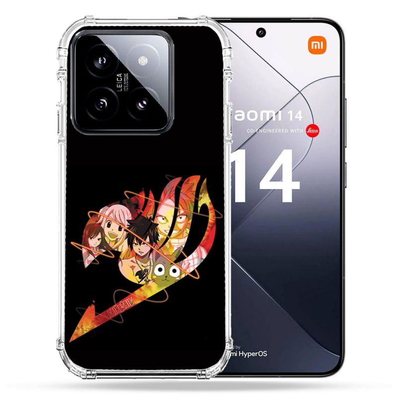 Coque Renforcée Pour Xiaomi 14 Manga Fairy Tail Logo Noir