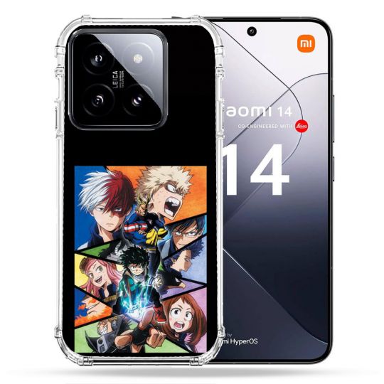 Coque Renforcée Pour Xiaomi 14 Manga My Hero Academia Noir