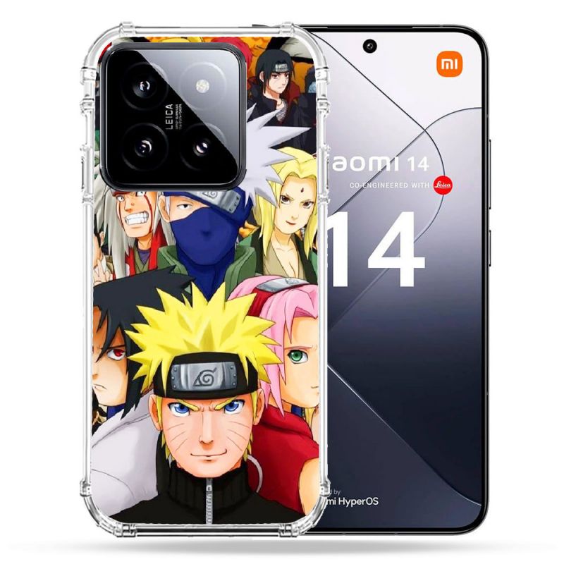 Coque Renforcée Pour Xiaomi 14 Manga Naruto Team