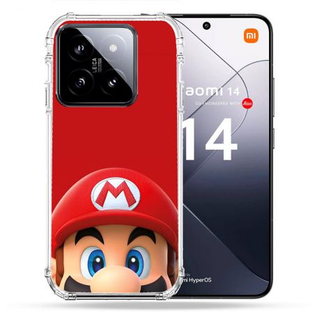 Coque Renforcée Pour Xiaomi 14 Mario Rouge