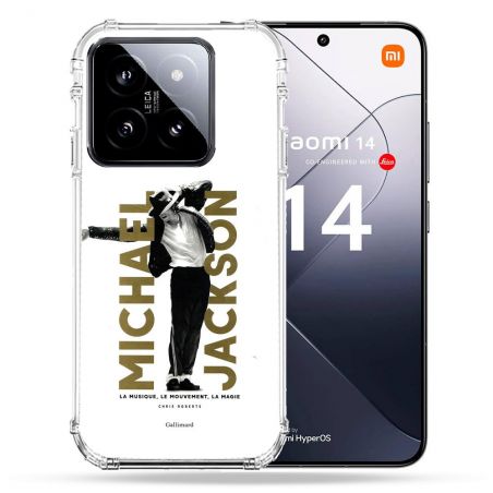 Coque Renforcée Pour Xiaomi 14 Michael Jackson Blanc