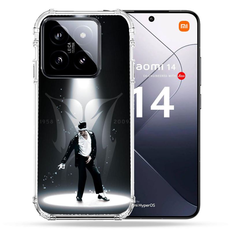 Coque Renforcée Pour Xiaomi 14 Michael Jackson Noir